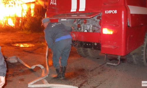 В Кирово-Чепецком районе за сутки горела котельная и пилорама