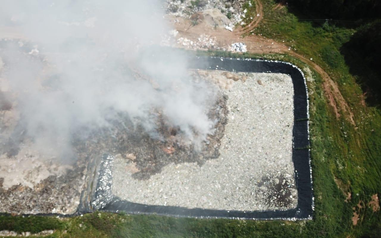 Под Просницей загорелся полигон твердых бытовых отходов