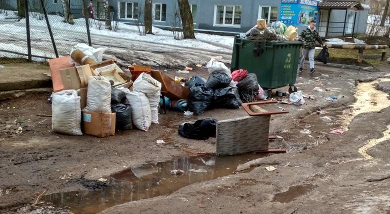 В Кирово-Чепецке рядом с жилым домом образовалась стихийная свалка