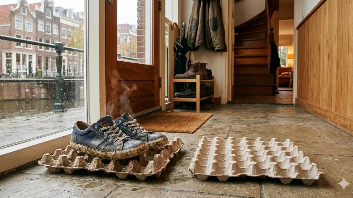 Пустые лотки от яиц больше не выкидываю: узнала, как их можно использовать и не нарадуюсь - пригодились в прихожей