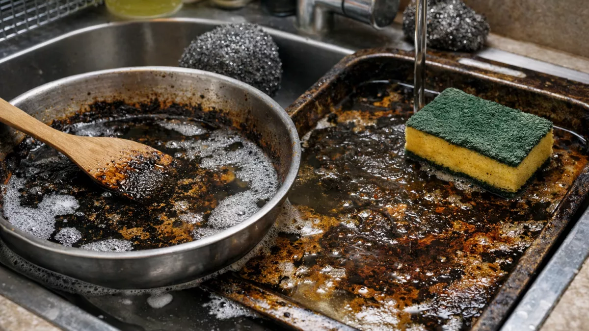 Замачиваете пригоревшую кастрюлю и ждёте чуда? Эксперт объяснила, когда вода действительно помогает, а когда это просто потеря времени