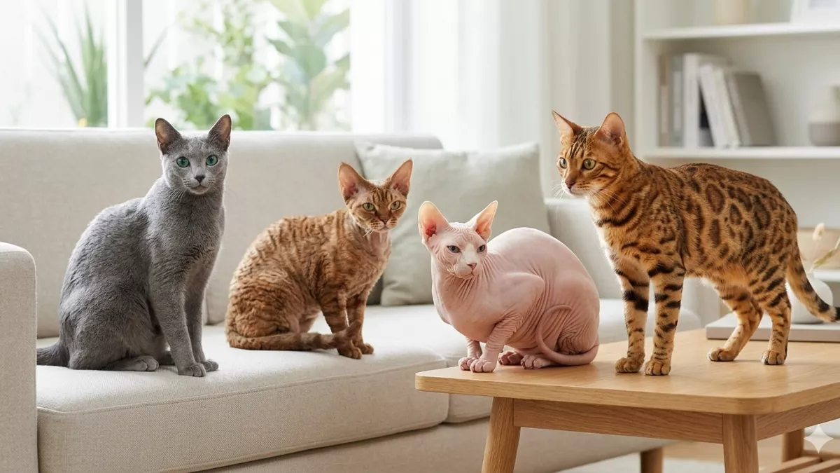 Не линяют, не воняют и не болеют - 4 лучшие породы кошек