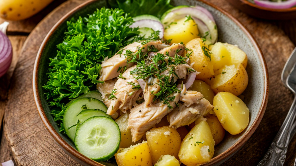 Потрясающий салат из скумбрии - "улетает" за пару минут: и на праздничное застолье, и на обычный ужин