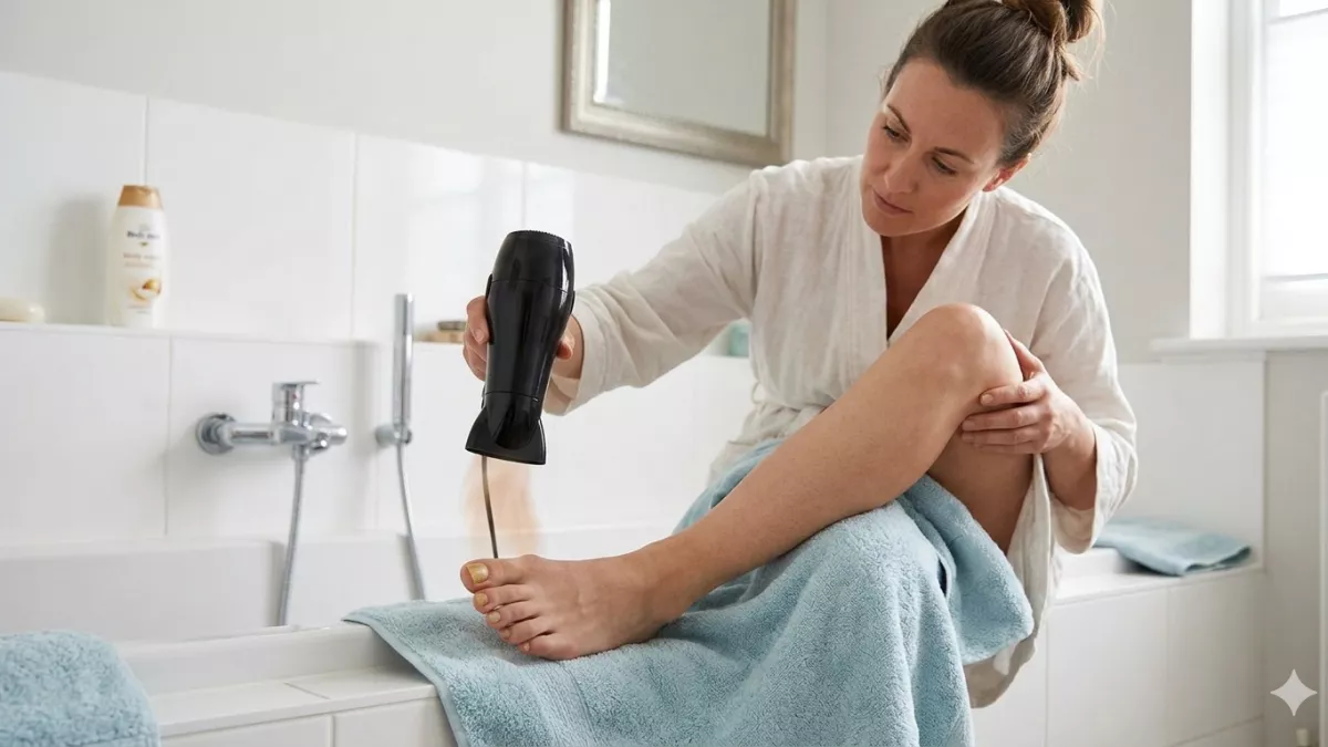 Толстые и желтые ногти: простецкий трюк с феном спасает ноги лучше любых кремов