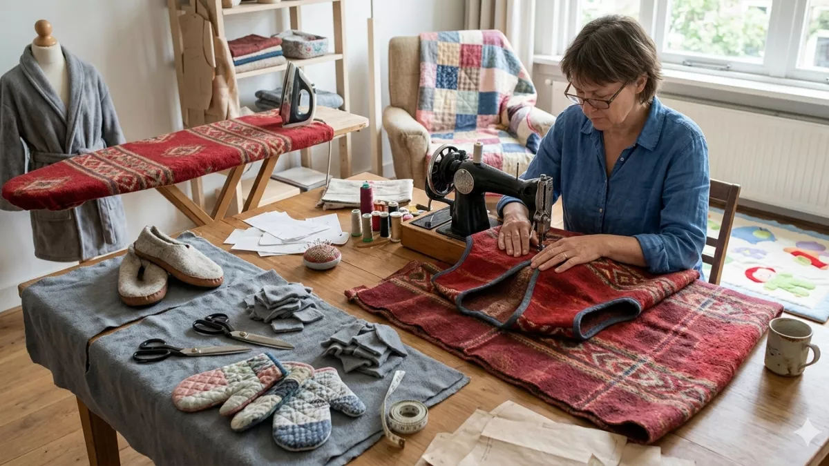 Вот что мастерю из старого покрывала и пледа: 7 идей для дома - у меня ничего не пропадает