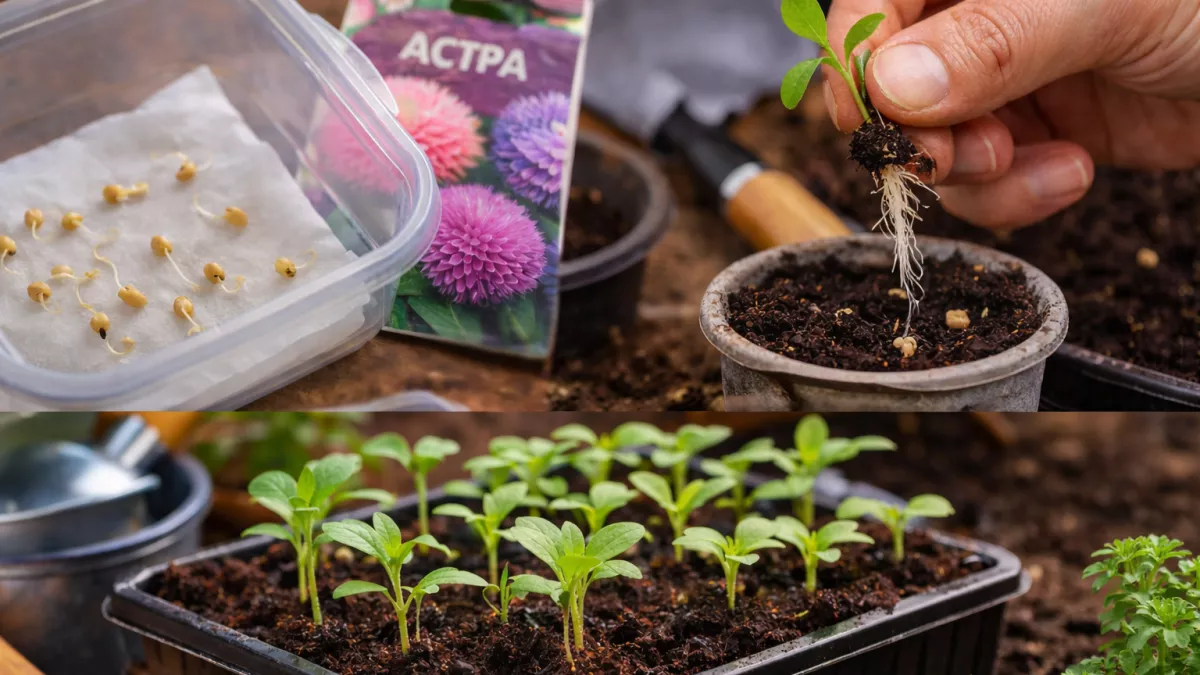 Посеете астры так — и всходы появятся уже через 2–3 дня: простой способ для новичков