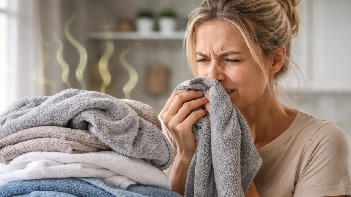 Кажутся свежими, но через час уже воняют прелостью: скрытая причина затхлого запаха полотенец