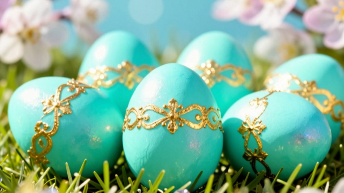 Пасхальные яйца цвета бирюзы: забытый рецепт природного красителя для волшебного оттенка морской волны