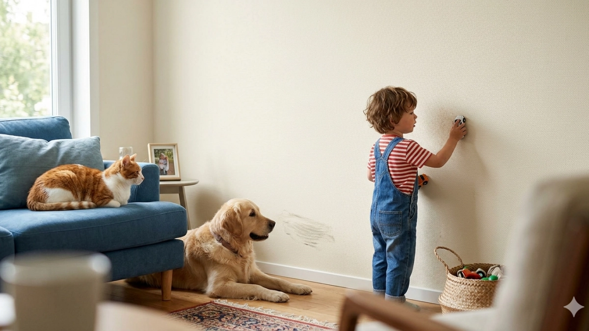 Бумажные обои - полный антитренд: дизайнеры назвали классную альтернативу - выдержат и проделки детей, и когти животных