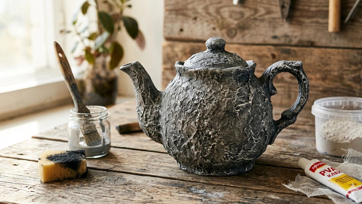 Разбили чайник - не беда: мастерим уникальную вещь для дома - такую в магазине не купишь 