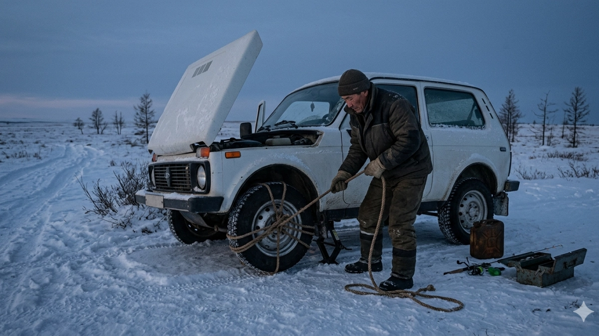 Как запустить мотор с севшим аккумулятором - солдатский метод выручит даже в глуши