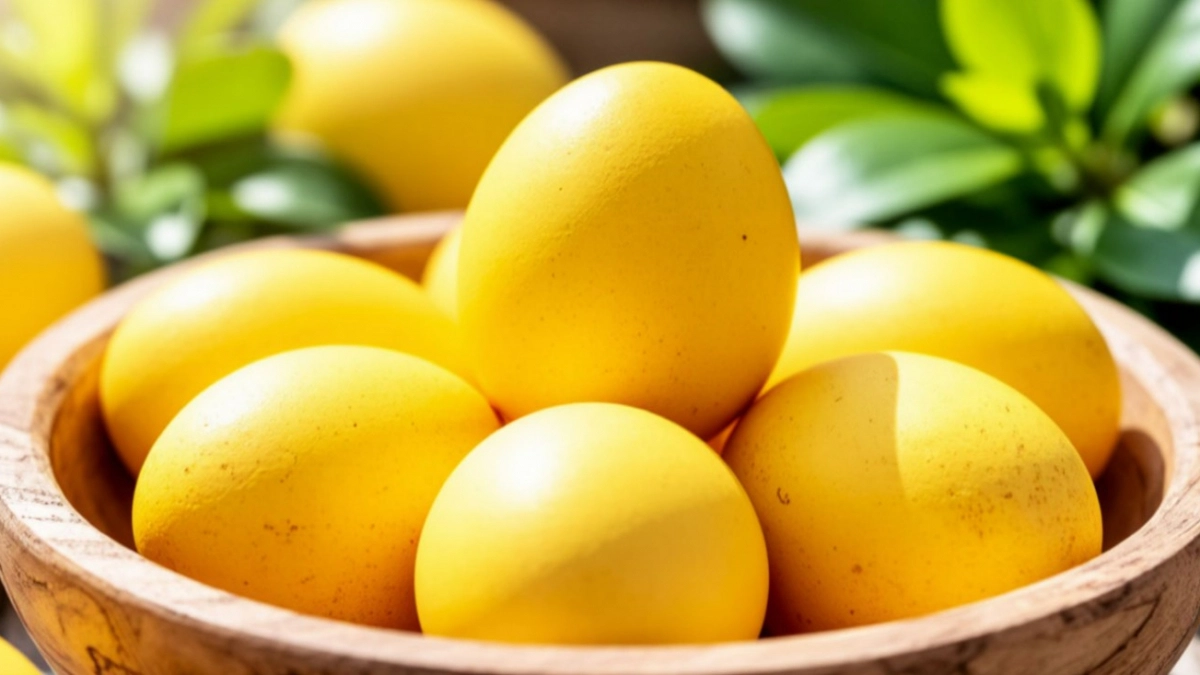 Луковая шелуха в пролете - хозяйки делают из яиц на Пасху яркие солнышки: натуральный метод без красителей