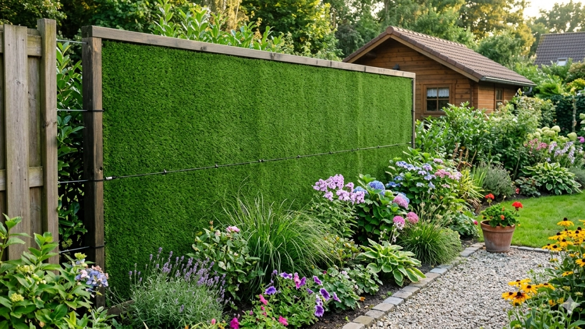 Забор из профлиста теперь в прошлом - мудрые хозяева подхватили новую идею: и красиво, и живописно