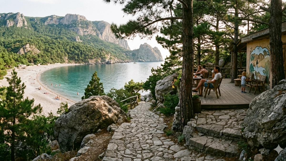 Уютный поселок на южном берегу Крыма, о котором не знают туристы. Здесь отдыхают только местные