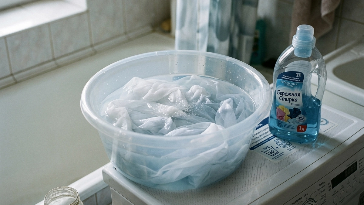 Испортила тюль после первой стирки, а теперь стираю его по этим правилам — и он как новый