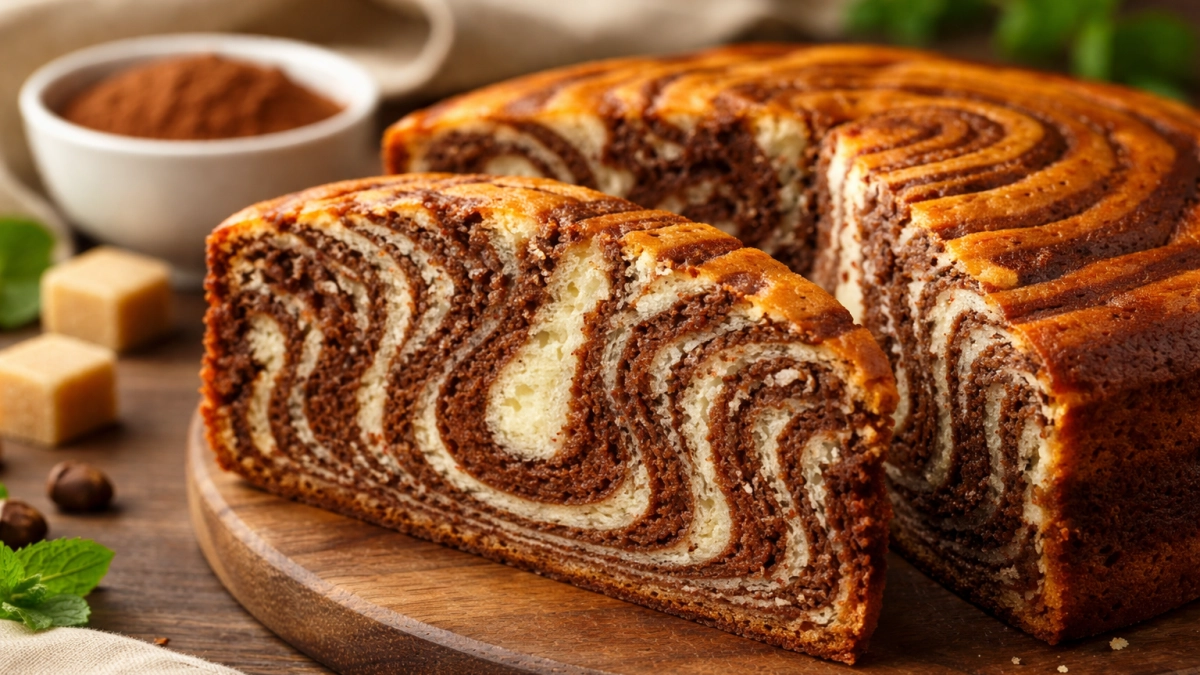 Разрежешь — и не остановиться: рецепт пирога «Зебра», который возвращает в детство