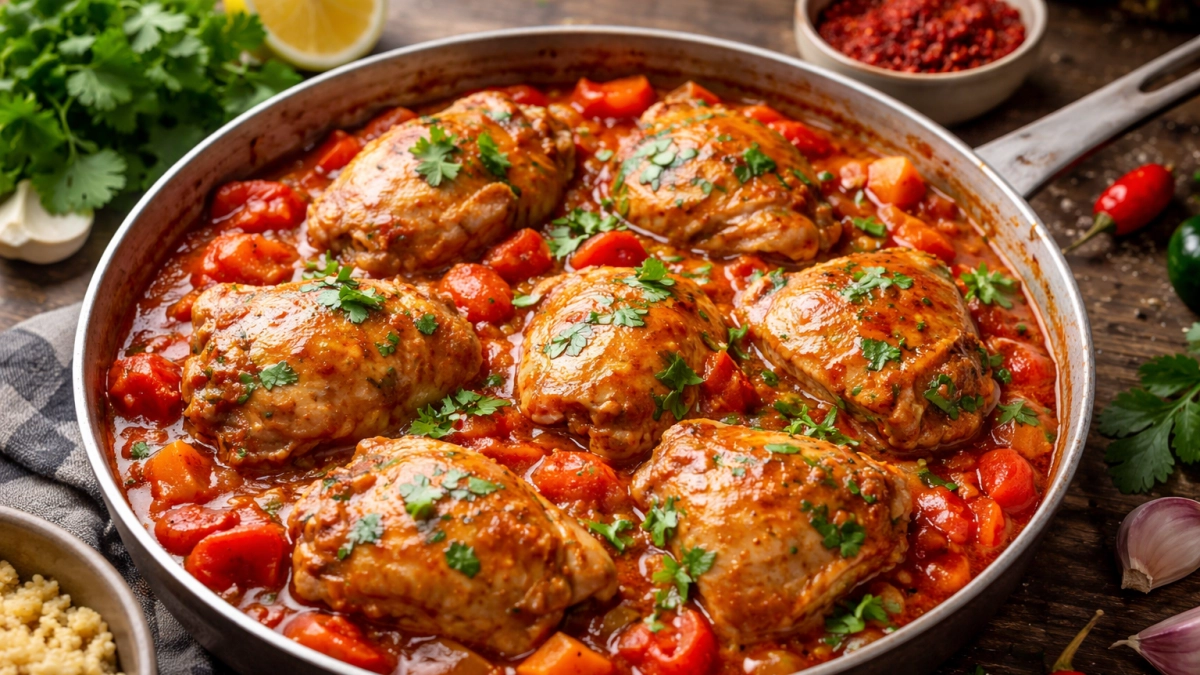 Чахохбили по-быстрому для ленивых: обжарила 10 минут — и получилось ароматное блюдо как в ресторане