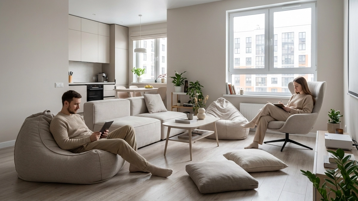 Новый тренд в гостиной: ставить диван больше не можно - дизайнеры назвали классные альтернативы 