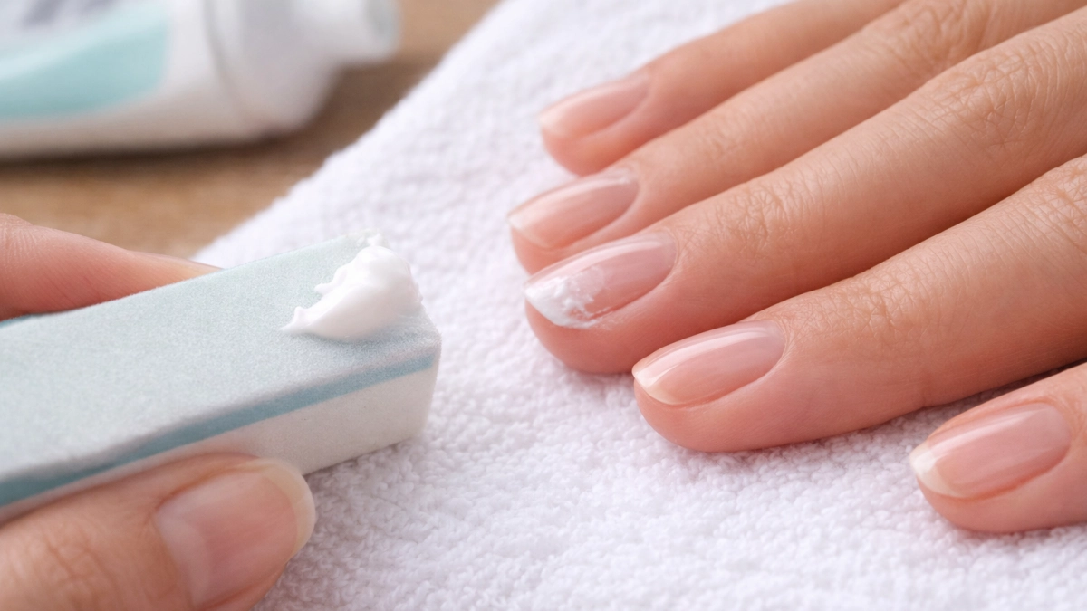 Делаю японский маникюр дома зубной пастой — ногти гладкие и блестят как после салона