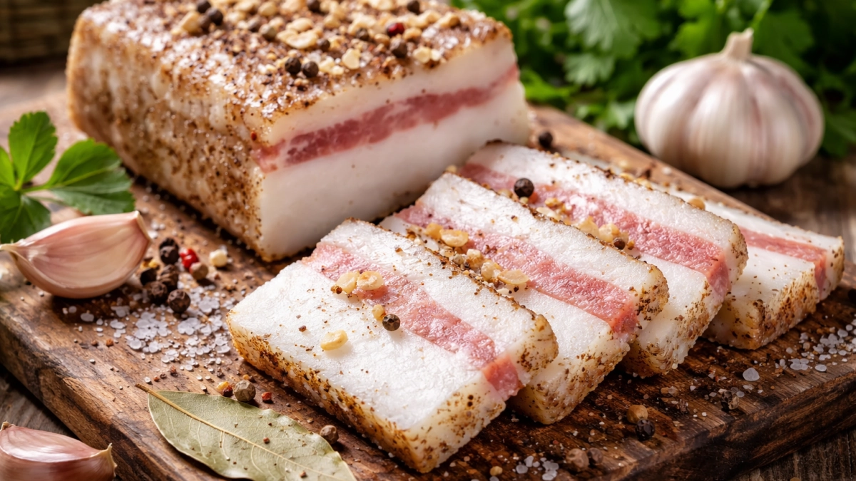 Нашла способ солить сало по-деревенски: теперь оно плотное, ароматное и не пересаливается - делюсь лайфхаками