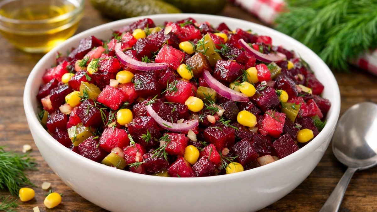 Этот салат из свёклы съедают первым — вкуснее винегрета в 100 раз, да и готовится за минуты