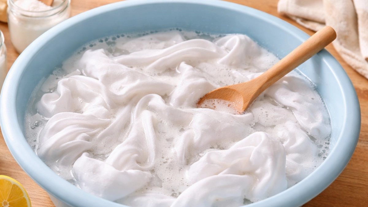 3 ложки в таз — и все мои белые вещи чище снега на вершине Альп: даже серая "тряпка" засверкает белизной