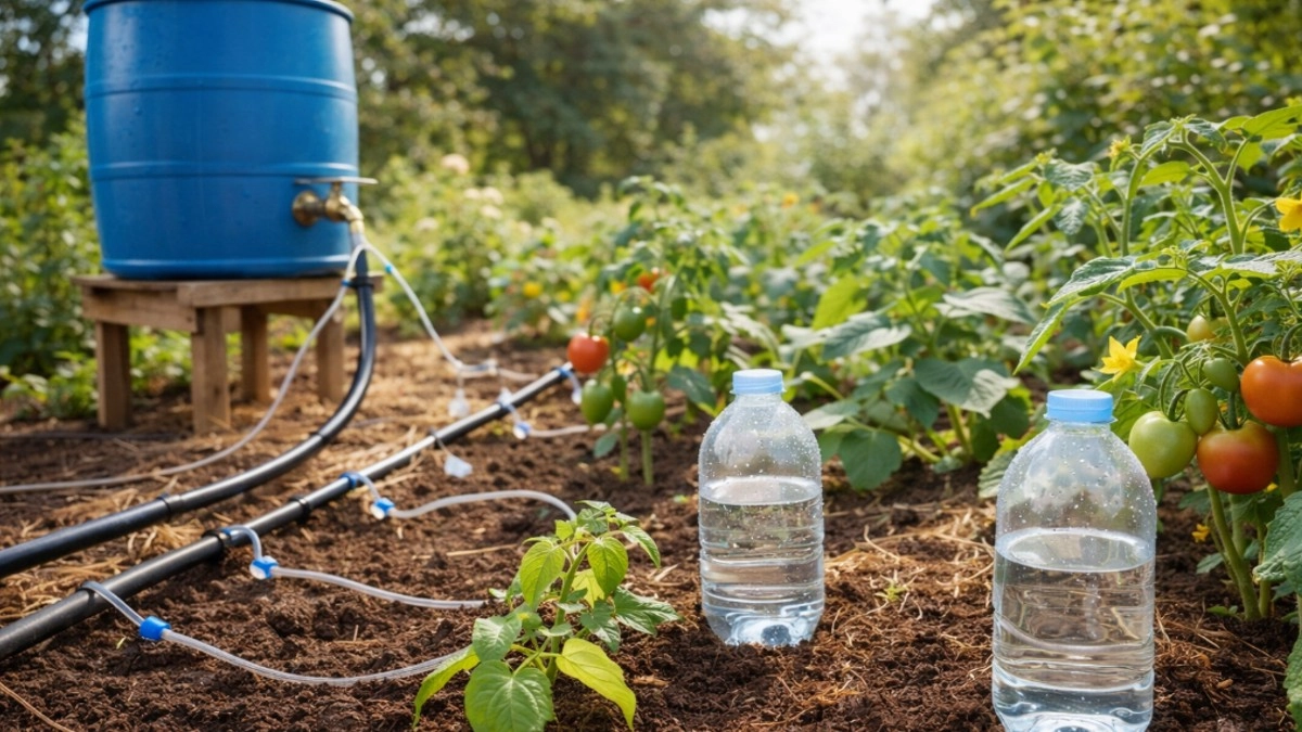 Капельный полив на даче своими руками: два способа собрать систему из подручных материалов и уехать на неделю без тревоги за урожай