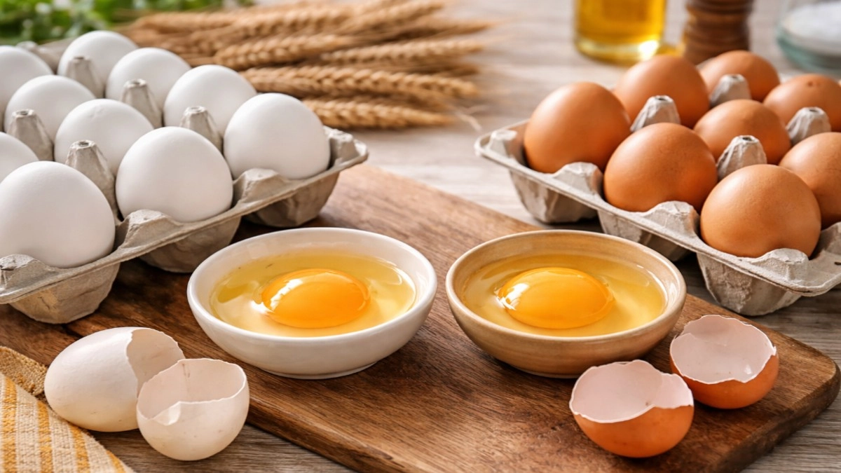 Коричневые яйца стоят дороже белых – но есть ли между ними хоть какая-то разница внутри?