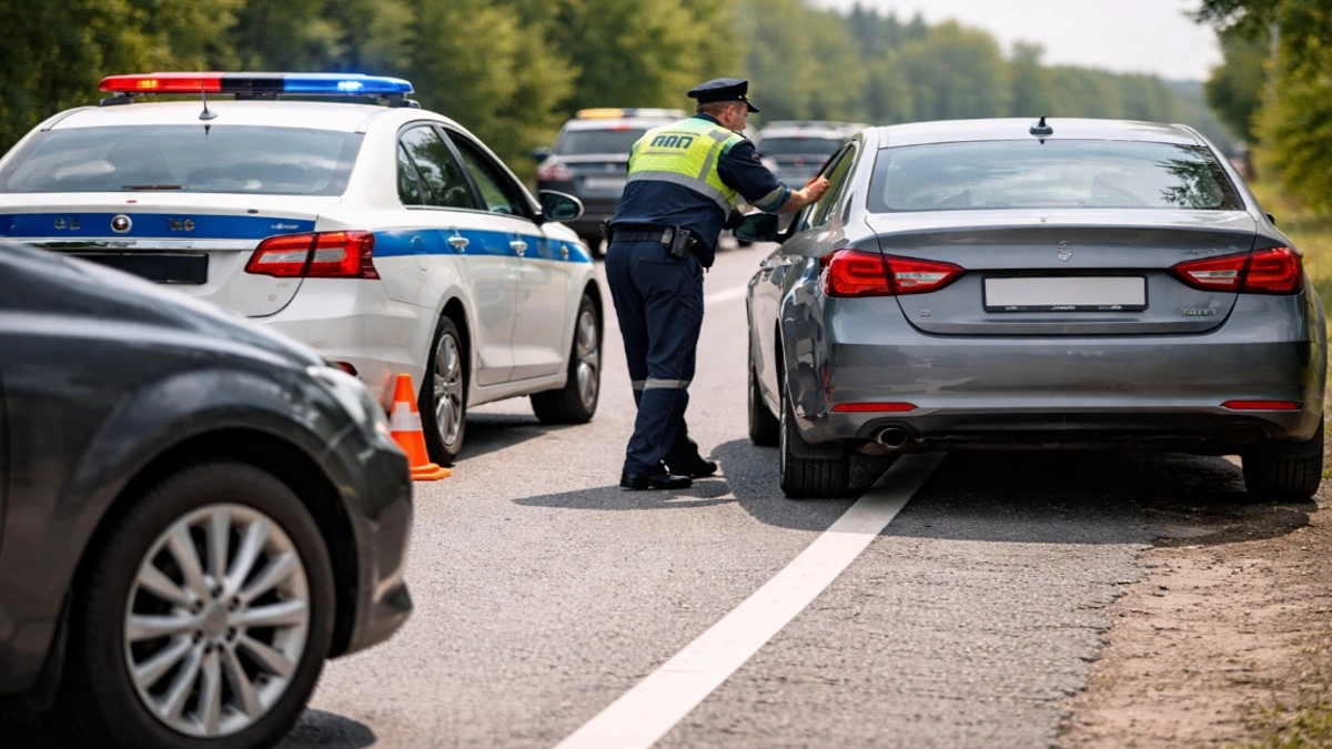 Верховный суд разъяснил: автомобиль, остановленный инспектором на дороге – не препятствие, и объезд через сплошную грозит лишением прав