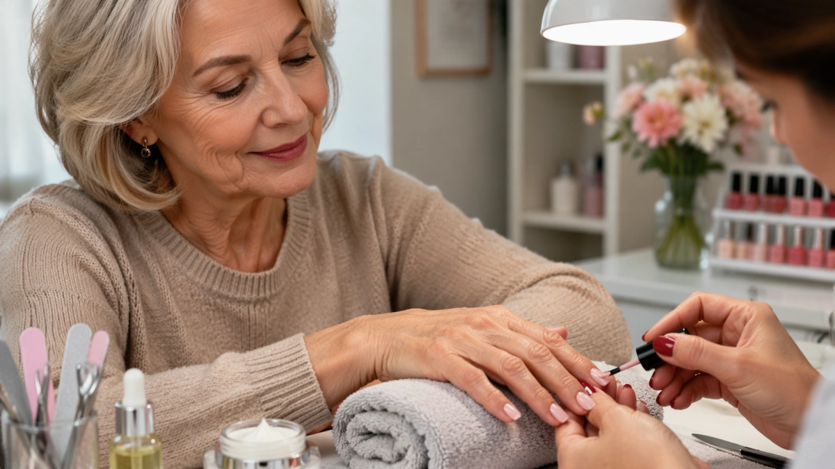 Маникюр для женщин 60+: как выбрать цвет и форму, чтобы руки выглядели аккуратно и модно в 2026 году
