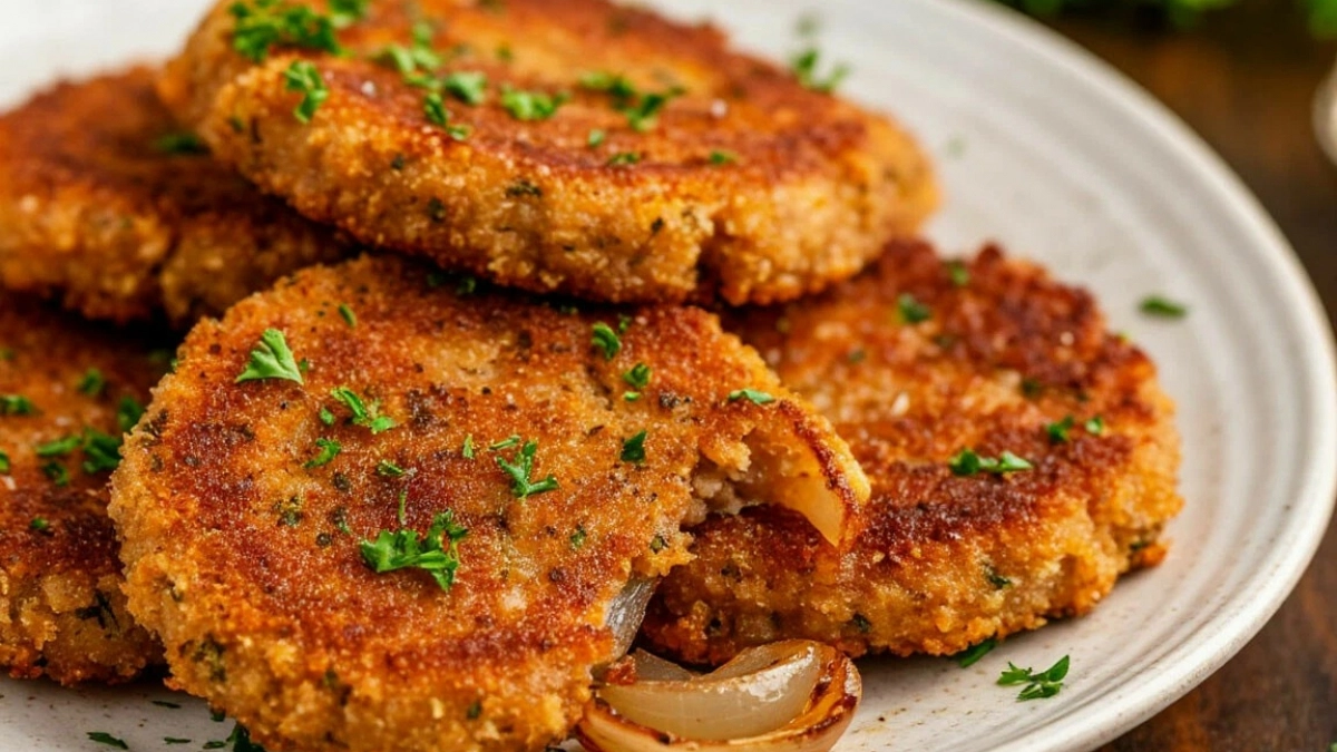 Как я обманываю гостей уже 10 лет: даю попробовать луковые котлеты, а они клянутся, что это мясо. Рецепт из бабушкиной тетрадки