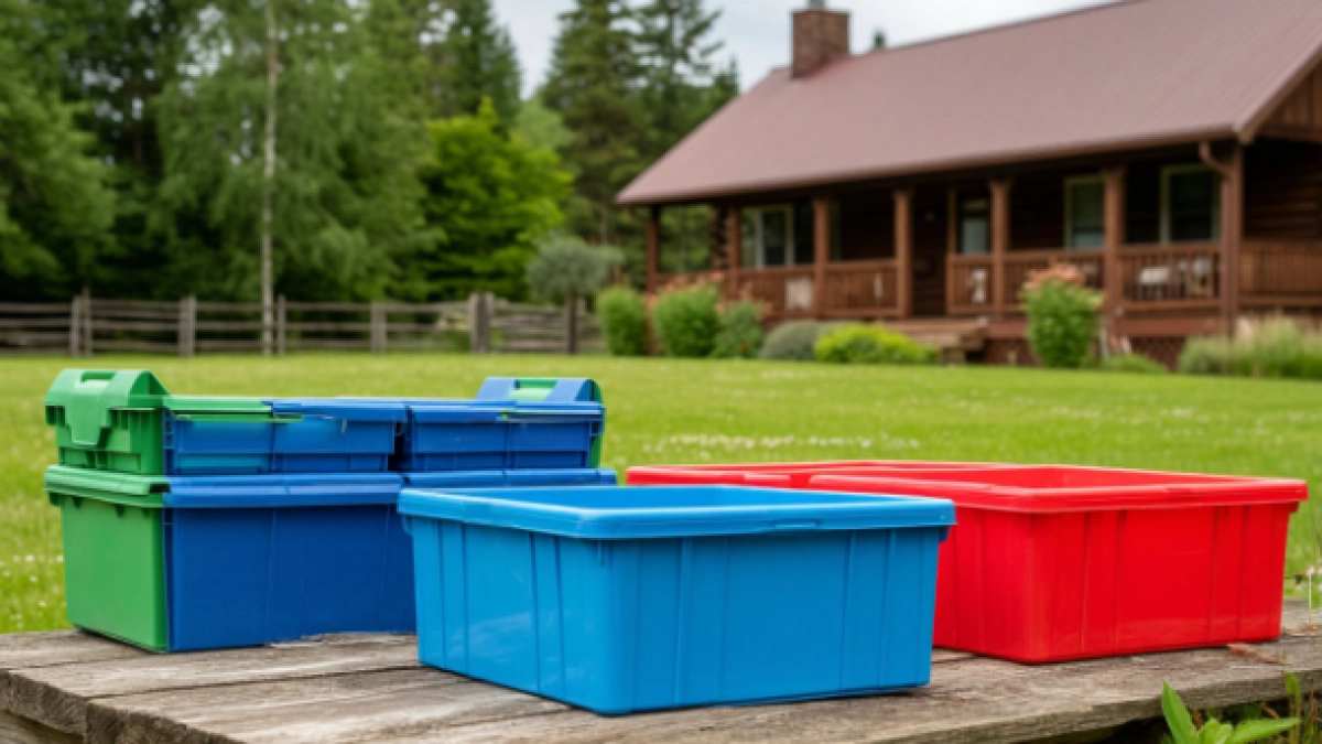 20 способов использовать пластиковые ящики на даче и дома: вертикальная клумба, компостер и переноска для кошки и не только