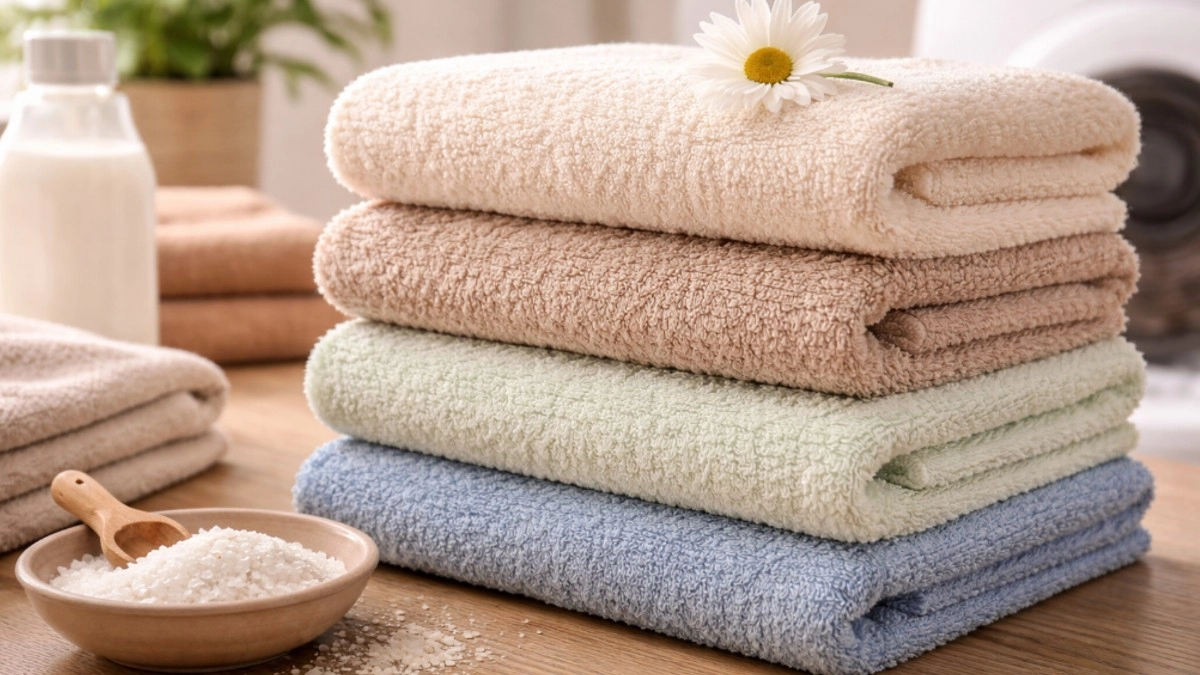 Махровые полотенца стали жёсткими: пять ошибок при стирке и пошаговый способ вернуть мягкость