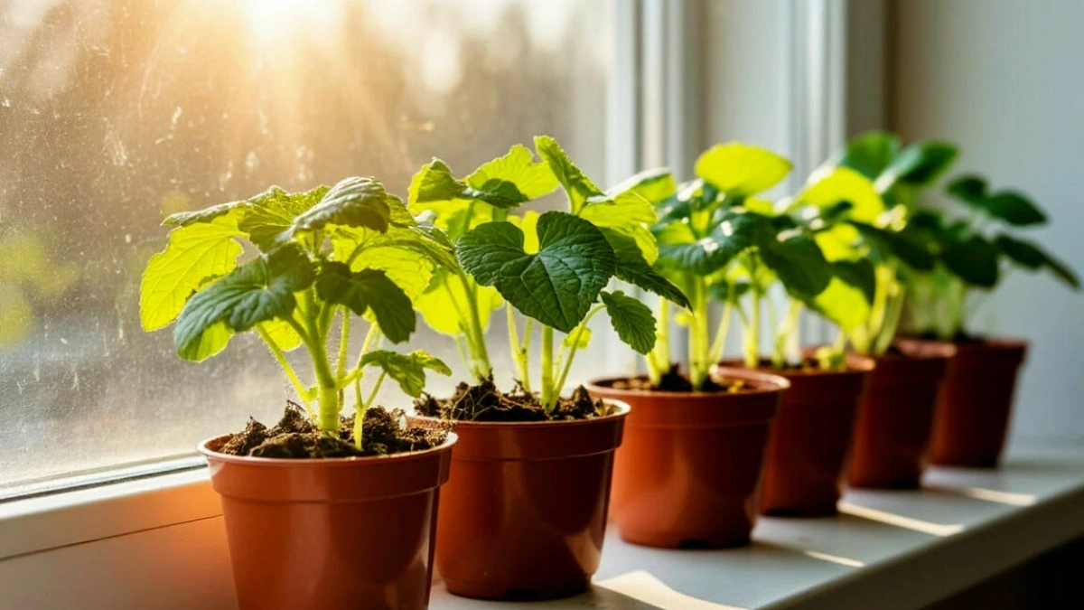 Два сезона подряд моя рассада огурцов вытягивалась и желтела ещё на подоконнике: проблема оказалась в 8 конкретных ошибках