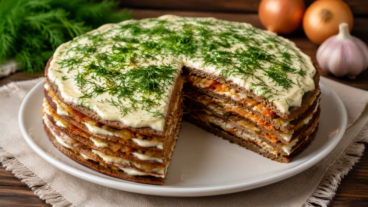 Тающий во рту печёночный торт: готовлю только так — и он получается нежным, а не «тяжёлым»