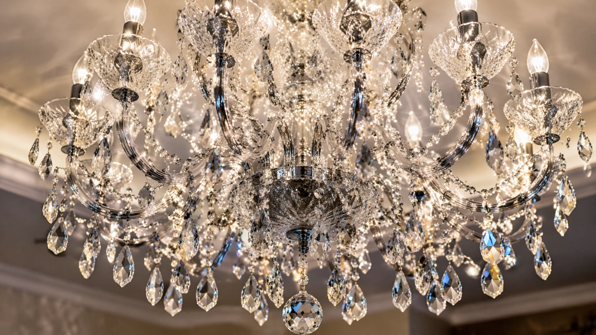 Боялась трогать хрустальную люстру — теперь мою её не снимая за 20 минут и она снова сияет как новая