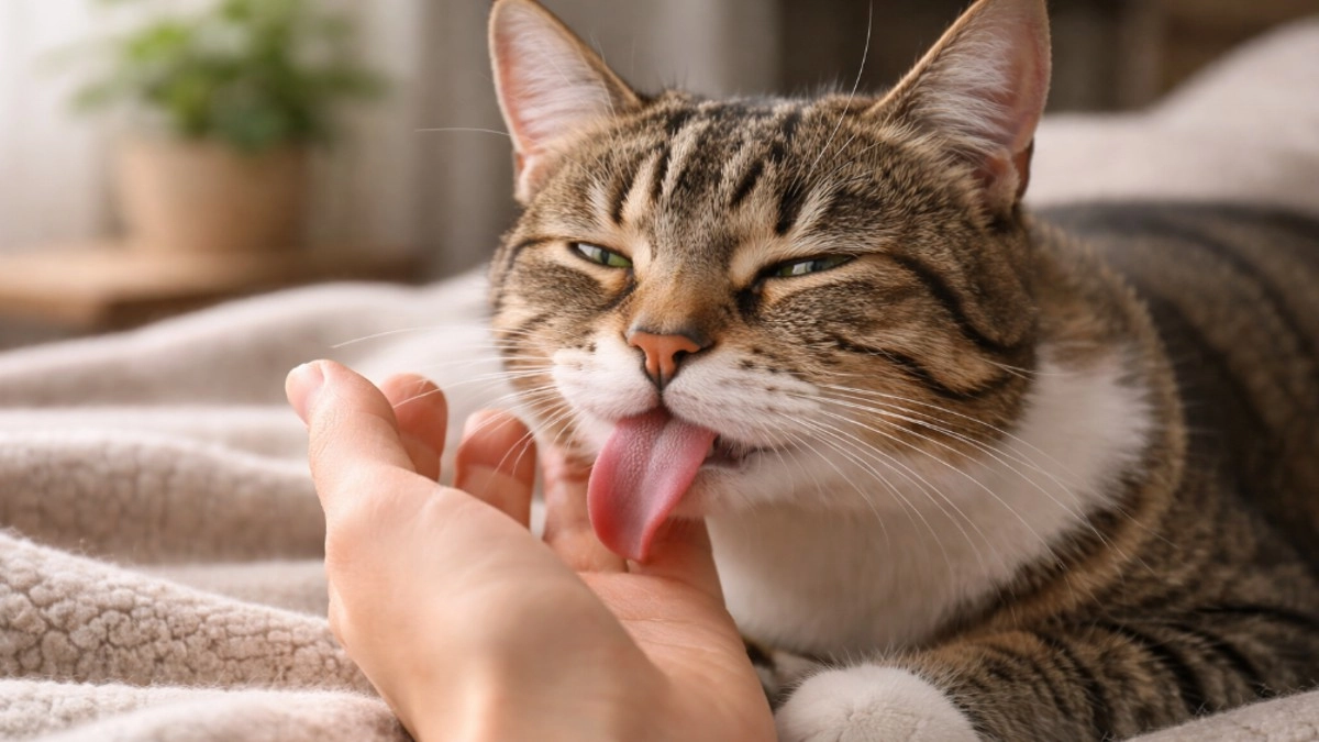 Почему кошка вылизывает хозяина: 3 причины, которые чаще всего стоят за этим странным домашним ритуалом