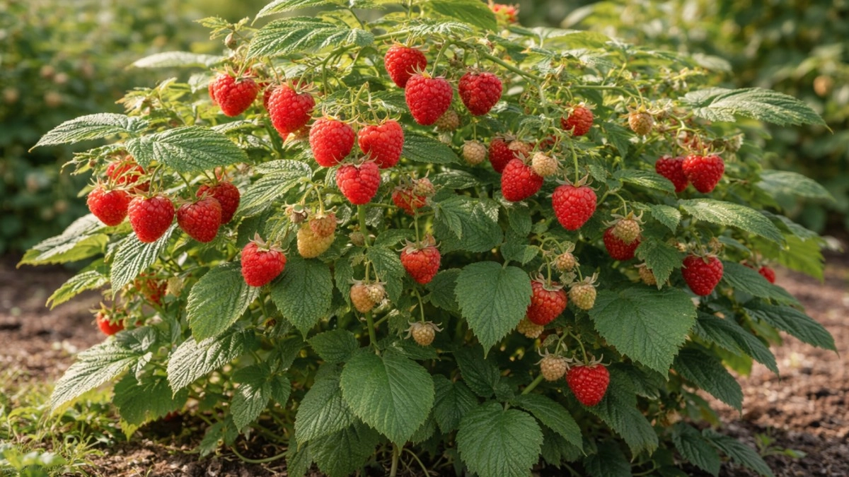 Мягкая малина в жару быстро течет и мнется, но во время цветения ей можно помочь стать плотнее и заметно слаще