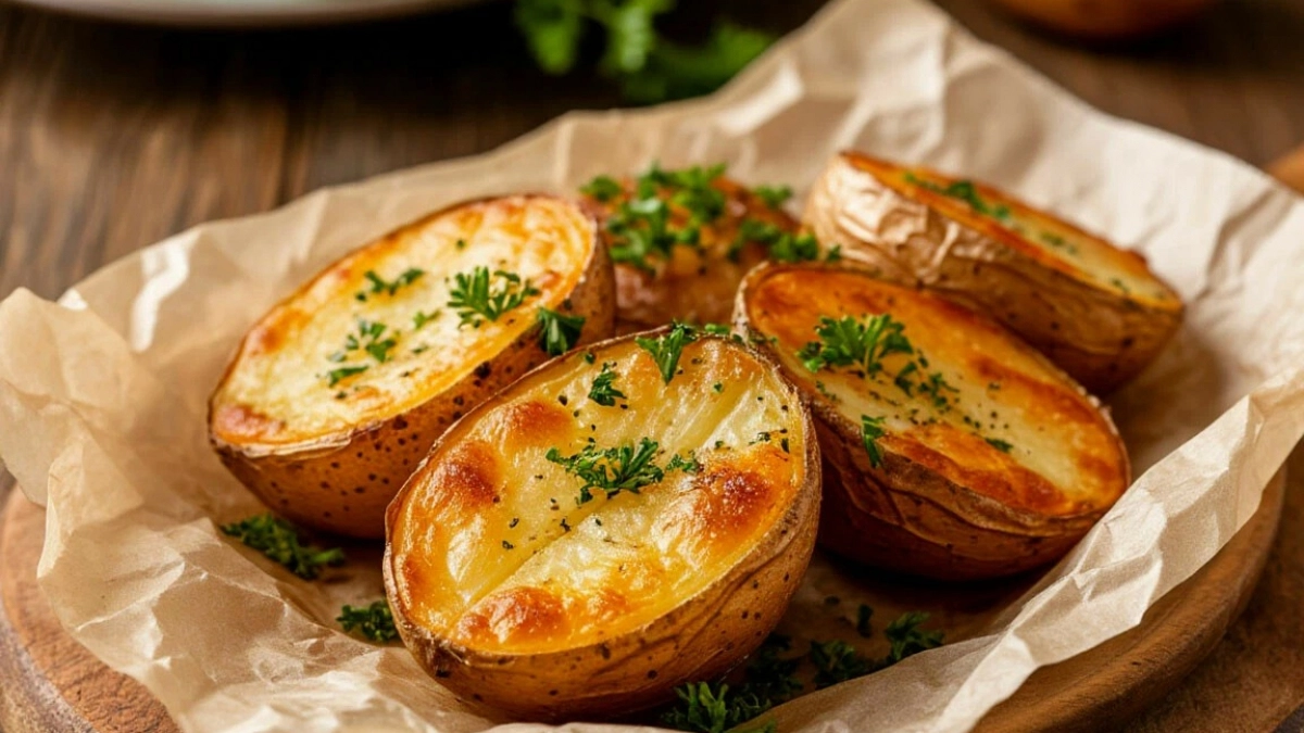 Этот способ приготовления картофеля меня удивил: пергамент вместо фольги — и картошка получается мягкой, ароматной и буквально тает во рту