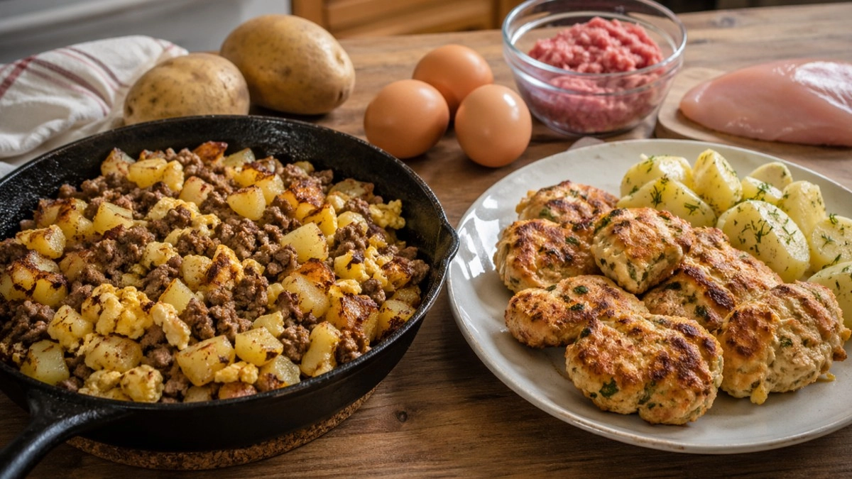 Полупустой холодильник? Нормальный ужин все еще возможен: 2 сытных блюда из фарша, картошки, курицы и яиц
