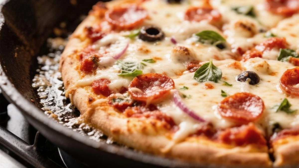 Вкуснейшая пицца на сковороде без духовки: пошаговый рецепт - готовится сама