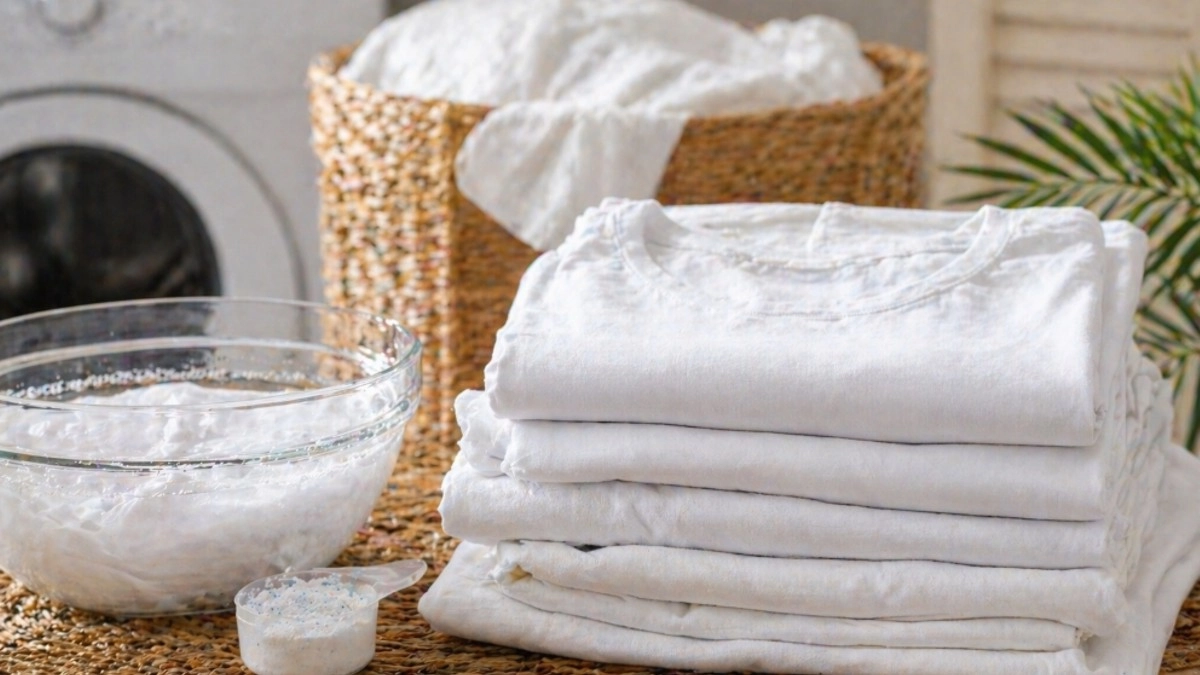 Белые вещи уже ушли в серость и желтизну, но кипятить их не нужно: что действительно помогает вернуть чистый цвет