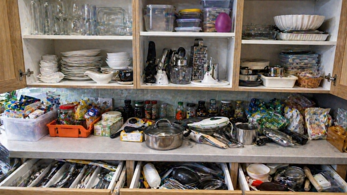 Какие кухонные вещи годами лежат без дела, но именно они делают шкафы тесными, ящики неудобными и кухню вечно переполненной
