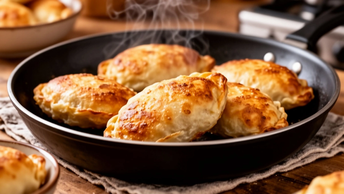 Ленивые пирожки за 20 минут: ни одной вылепленной штуки, а тарелка пустеет за 5 - хрустящие снаружи, нежные внутри