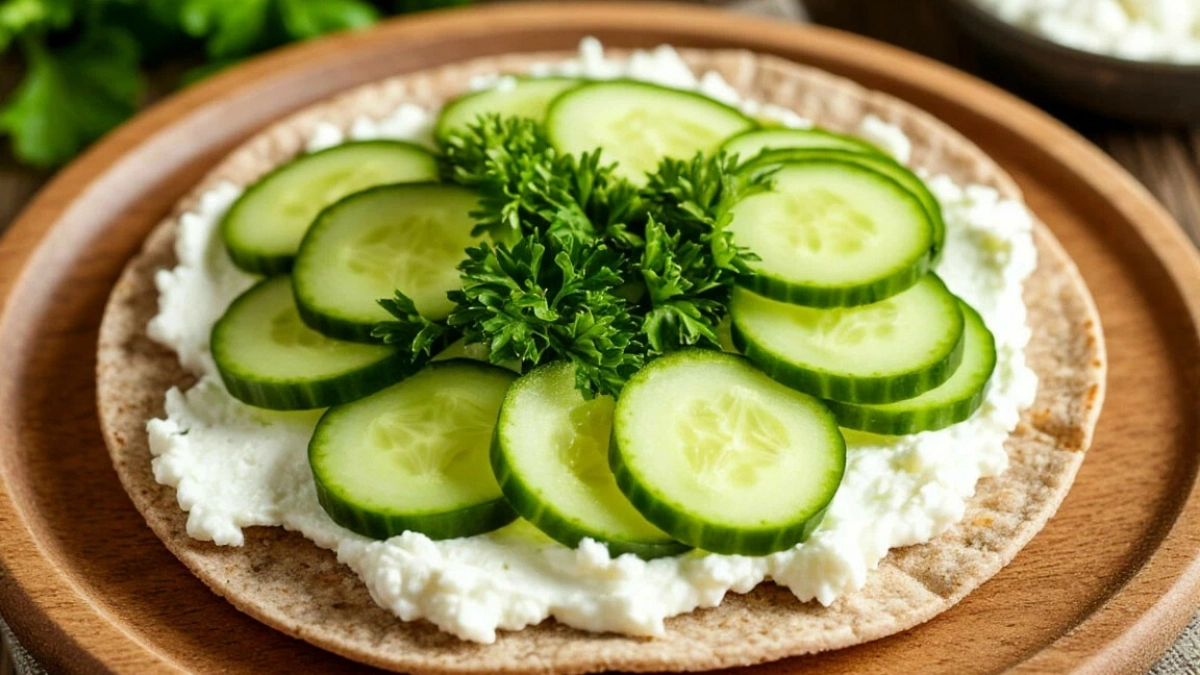 Никогда не думала, что вчерашняя гречка может быть настолько вкусной. Особенно в виде лепёшки с творожным сыром и огурцом