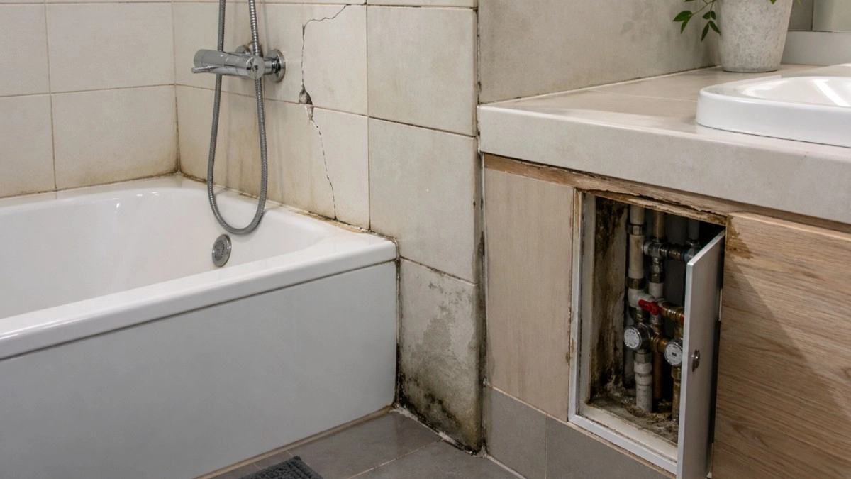 Ванная мстит дольше кухни: какие ошибки в ремонте годами дают протечки, трещины и плесень