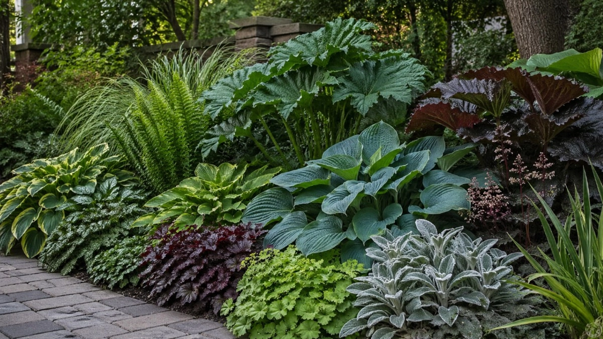 Сад без ярких бутонов: какие многолетники выглядят эффектно за счет листвы, формы и плотной посадки