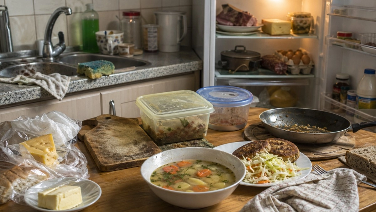 Кухонные запахи и старые предметы: почему губки, доски, контейнеры и открытое хранение портят вкус домашней еды