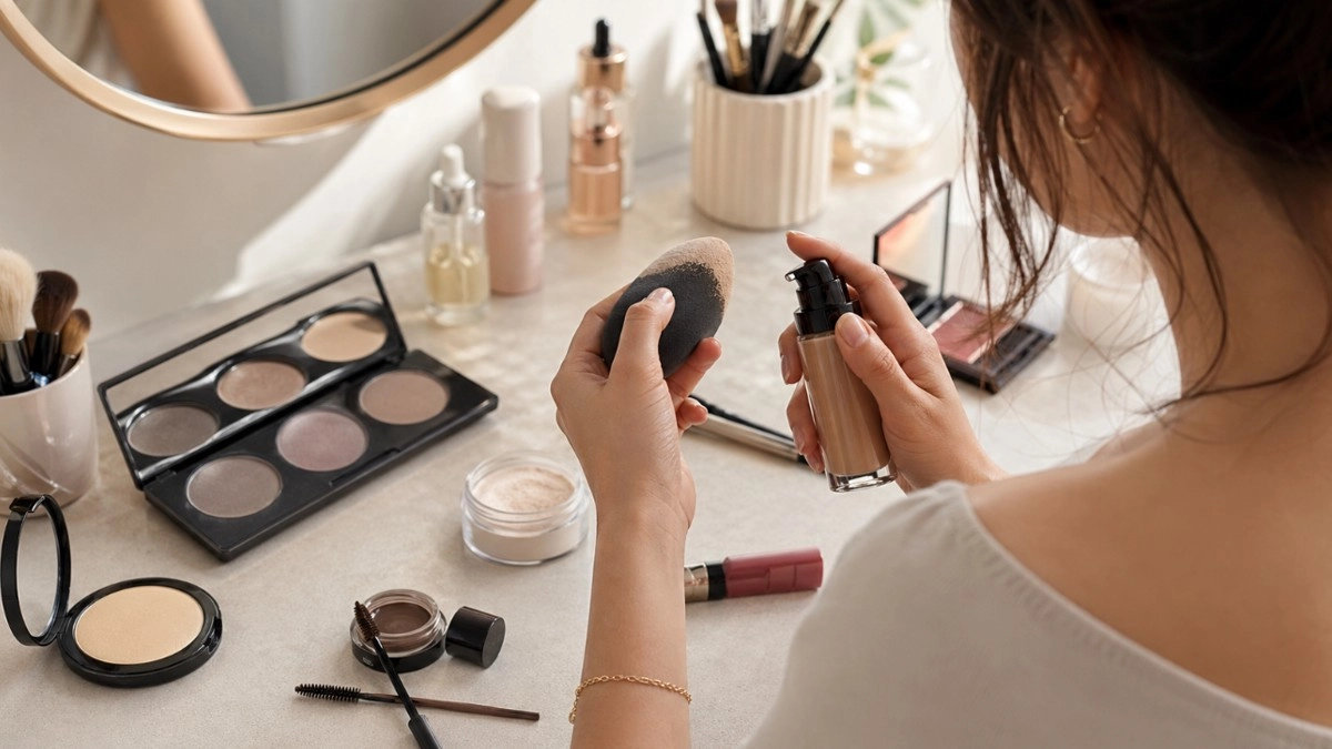 Лицо выглядит уставшим не из-за возраста: почему плотный тональный крем, жесткие брови и серый контуринг утяжеляют образ