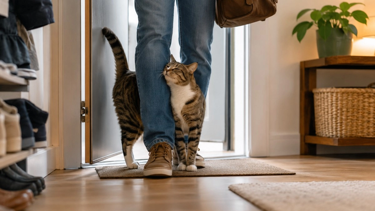 Кошка не скажет «я скучала», но покажет это иначе: 5 признаков, по которым видно, что питомцу не хватало человека